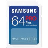 Samsung MicroSD 64GB, pro plus, SDXC, UHS-I U3 V30 A2 ( MB-SD64S/EU ) cene