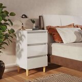  Nočna omarica z nogami 2 kosa visok sijaj bela 40x35x69 cm, (20623999) | Shoptok.si