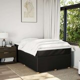 vidaXL Krevet box spring s madracem crni 120 x 190 cm od tkanine | shoptok.hr