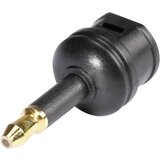 Hicon Toslink digital audio adapter [1x ženski konektor Toslink (ODT) - 1x 3,5mm optični moški konektor] črna Adapter Toslink, ženski konektor Toslink, (20432539) | Shoptok.si