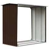 vidaXL Vrtna lopa za drva pocinkano jeklo 172x91x154 cm rjava, (20722753) Cene