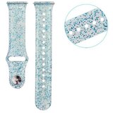 Chameleon Gumiran pašček 22 mm, modro prosojen z bleščicami, za pametno uro | Shoptok.si
