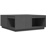 Maison Chic Klubska mizica - kavna mizica - Nizka mizica siva 100x101x40,5 cm trdna borovina, (21752897) Cene