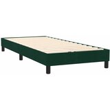 Box Spring krevet s madracem tamnozeleni 80x220 cm baršun | shoptok.hr