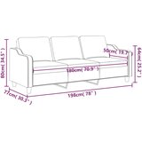  Trosjed od tkanine smeđi 180 cm | shoptok.hr