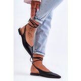 Boto Women's Lace-up Ballet Flats Black Lilly Ann | ePonuda.com