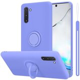 Cadorabo Ohišje, združljiv s Samsungom v tekoči lahki vijolični barvi - zaščitni pokrov iz fleksibilnega silikona TPU z obročem, (20586776) | Shoptok.si