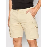 Hurley Kratke hlače iz tkanine Oceancare MDBEU00305 Bež Straight Fit