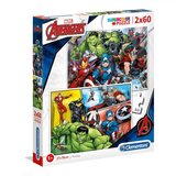 Clementoni Marvel Maščevalci Supercolor Sestavljanka 2-v-1 2x60-delna - | Shoptok.si