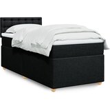  The Living Store Box spring postelja z vzmetnico črn 90x190 cm blago - Box Spring Postelja, (21458021) Cene