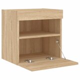  Zidni TV ormarić s LED svjetlima boja hrasta 40x30x40 cm | Eponuda.com