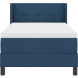 Plavi postelja boxspring z vzmetnico z vzmetnico modra 80 x 200 cm, (5000128565) | Shoptok.si