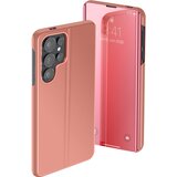 AVIZAR Zaščitni ovitek za Galaxy S26 Ultra Clear View z video stojalom, Šampanjec roza, (5000190179) | Shoptok.si