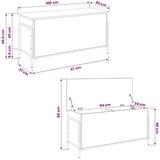  Kutija za spremanje Hrast artisan 80 x 40 x 49 5 cm - Hrast artisan 40 5 x 40 x 49 5 cm | shoptok.hr