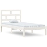  Posteljni okvir bel iz trdnega lesa 90x190 cm 3FT, (20903045) | Shoptok.si