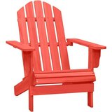  Stolica Adirondack od masivne jelovine crvena | shoptok.hr