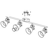 Eglo seras spot/4, led, gu10, 4x3,3w, 4x240lm nikl/antik 9KDNMD9 | Eponuda.com