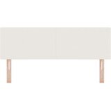  LED glava kreveta S LED lampica Krema 144 cm Poliester | shoptok.hr