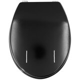 Michelino MDF daska za WC, crna s rhinestones | shoptok.hr
