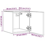 vidaXL Zidni TV ormarići 4 kom boja hrasta sonome 30,5 x 30 x 30 cm | shoptok.hr