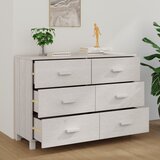  Komoda HAMAR bijela 113 x 40 x 80 cm od masivne borovine | shoptok.hr