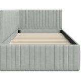  Kutni okvir kreveta Svijetlo siva 90 cm x 190 cm Baršun | shoptok.hr