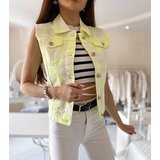 Gemre White-yellow women's vest Palerma Cijene