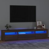 vidaXL TV ormarić s LED svjetlima boja smeđeg hrasta 195x35x40 cm Cijene
