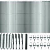 vidaXL heksagonalna ograda Zelena 1,2x100 m Čelik, postovi za ogradu 13 kom Zelena Ø32 mm 170 cm galvanizirani čelik | shoptok.hr