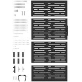  Vrtna vrata 85 x 175 cm Crna Može se zaključati | shoptok.hr