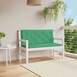  Jastuk za vrtnu klupu zeleni 120x(50+50)x7 cm od tkanine Oxford | shoptok.hr