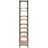  Regal za knjige boja hrasta 100 x 32 x 170 cm od drva i željeza Smeđa | Shoptok.si