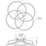 Globo STROPNA LED-SVETILKA Barna 85/21 cm | Shoptok.si