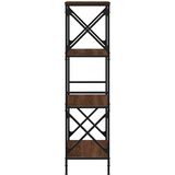  Regal za knjige s 4 razine boja hrasta 59 x 35 x 132 cm drveni | Eponuda.com