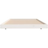  Za krevet bijeli 100 x 200 cm od masivne borovine | shoptok.hr