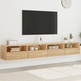 vidaXL Zidni TV ormarići 2 kom boja hrasta 100 x 30 x 30 cm drveni Cijene
