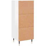 vidaXL Komoda visok sijaj bela 34,5x34x90 cm inženirski les | Shoptok.si