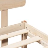 vidaXL Postelja s ščitnikom 75x190 cm iz trdnega borovega lesa | Shoptok.si