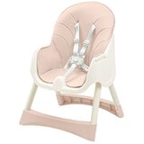 Baby Mix stolček za hranjenje Nora, prašno roza | Shoptok.si