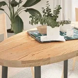 Mizna plošča 120x60x4 cm trdna hrastovina ovalna, (5000268967)