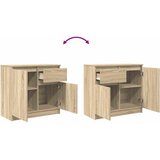  Komoda s ladicama hrasta sonome 71x35x65 cm konstruirano drvo | shoptok.hr