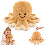  Plišana igračka hobotnica s elastičnim pipcima bež boje 50 cm | shoptok.hr