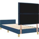 Plavi okvir kreveta od tkanine 100x200 cm | shoptok.hr