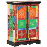  Ručno obojena komoda s vratima 53x30x75 cm masivno drvo manga | shoptok.hr