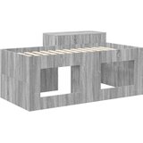  Krevet za djecu s visokim okvirom i stolom Siva Sonoma - Siva Sonoma 80 x 160 cm | shoptok.hr