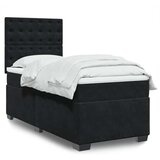 vidaXL spring krevet s madracem crni 80 x 200 cm baršunasti | shoptok.hr
