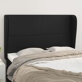  Uzglavlje s ušima crno 147x23x118/128 cm od umjetne kože | Eponuda.ba