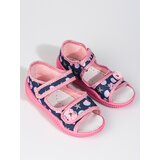 Vi-Gga-Mi Slippers for girls pink Ariel cene