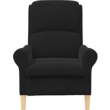 Crna fotelja Tkanina Drvo Standardna Ergonomska | shoptok.hr