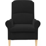  fotelj, žamet, črna | Shoptok.si